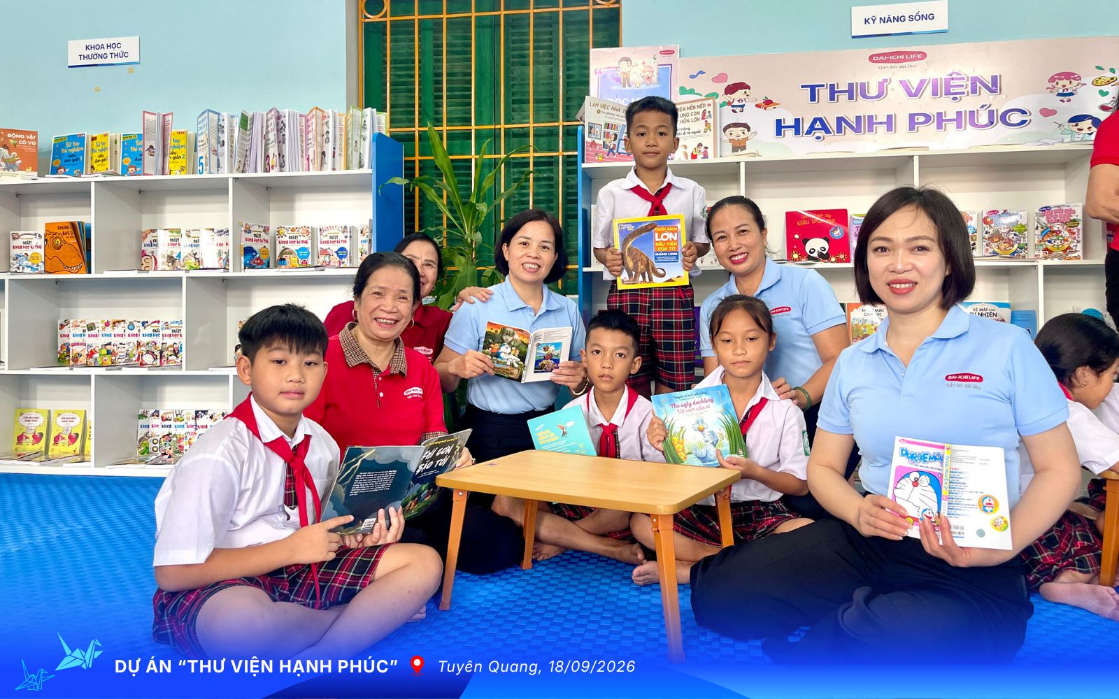 Dai-ichi Life Việt Nam hoàn thành dự án “Thư viện Hạnh phúc” tại 11 trường học